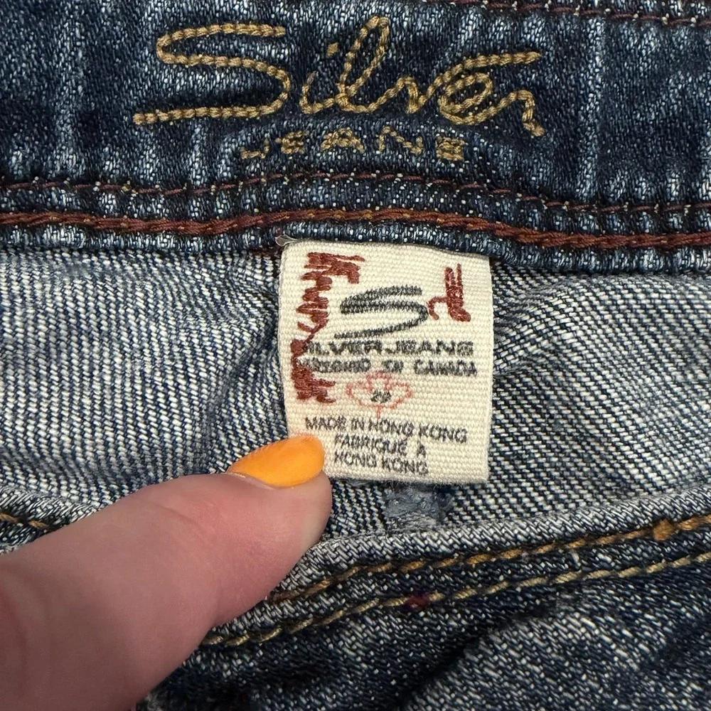 Silver Jeans Women's Tina Bootcut Low Rise Stretch 29x33 Denim Blue Y2K 2000s